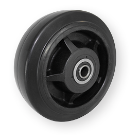 Winco 100GRC8 Caster Smooth Rolling Non-Marking Tire 85 degree Shore A Hardness Wheel: Gray Thermoplastic Rubber J.W Bonded to Polypropylene Wheel Center 